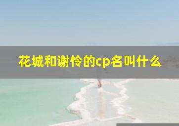 花城和谢怜的cp名叫什么,花城和谢怜在一起了吗