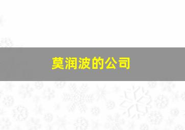 莫润波的公司,莫润建筑咨询有限公司