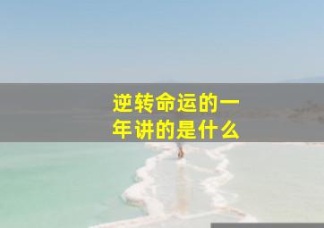 逆转命运的一年讲的是什么,逆转命运的一年剧情简介