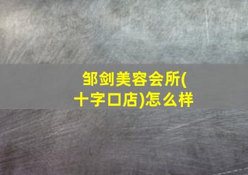 邹剑美容会所(十字口店)怎么样,自贡邹剑美容院丰耳垂打玻尿酸多少钱