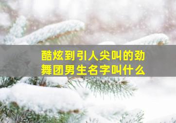 酷炫到引人尖叫的劲舞团男生名字叫什么,劲舞团男人到底都是些什么人