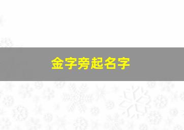 金字旁起名字,金字旁起名字哪些好女孩