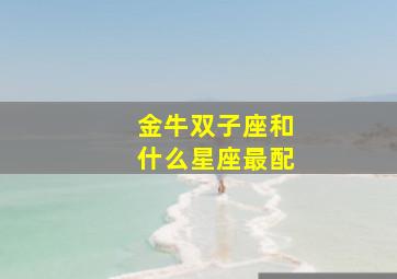 金牛双子座和什么星座最配,金牛双子座和什么星座最配