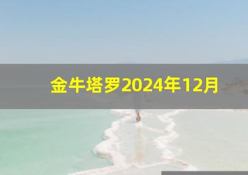 金牛塔罗2024年12月,2024年12月金牛座塔罗