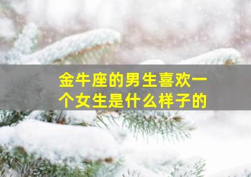 金牛座的男生喜欢一个女生是什么样子的,金牛座的男生喜欢一个女生的表现