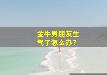 金牛男朋友生气了怎么办？,金牛男生气好难哄啊