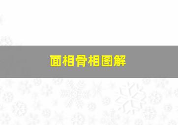 面相骨相图解,面相好不如骨相好