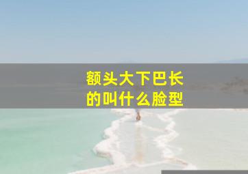 额头大下巴长的叫什么脸型,额头大下巴尖什么命运