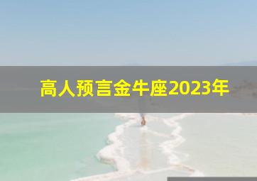 高人预言金牛座2023年,<body>