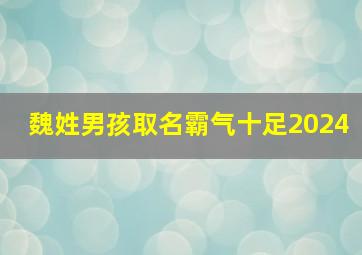 魏姓男孩取名霸气十足2024,魏姓男孩取名霸气十足一个字