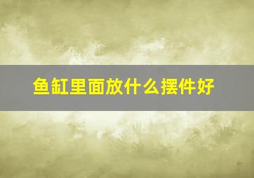 鱼缸里面放什么摆件好