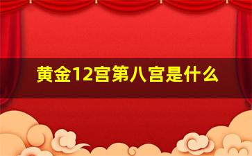 黄金12宫第八宫是什么,黄金12宫第九宫是哪一宫