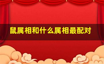 鼠属相和什么属相最配对,属相鼠和什么属相最佳