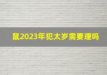 鼠2023年犯太岁需要理吗,2023年鼠犯太岁吗2023年属鸡犯太岁化解方法