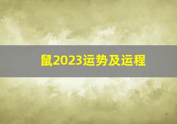 鼠2023运势及运程,2023年属鼠人的运程