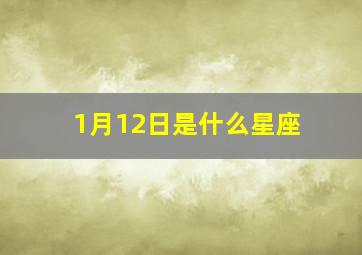 1月12日是什么星座,2004年1月12日是什么星座