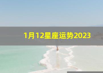 1月12星座运势2023,2023年12星座全年运势