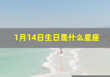 1月14日生日是什么星座,一月14号出生是什么星座