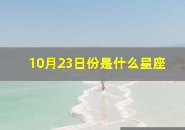 10月23日份是什么星座,10月23日是什么星座的人