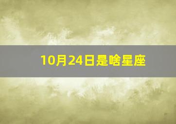 10月24日是啥星座,10月24日是哪个星座?