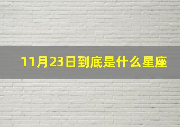 11月23日到底是什么星座,11月23日是什么星座