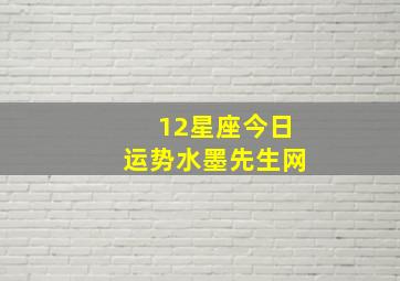 12星座今日运势水墨先生网,每日星座运势水墨先生