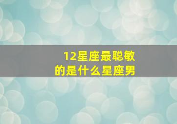 12星座最聪敏的是什么星座男,十二星座中谁最聪明