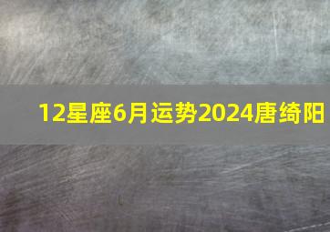 12星座6月运势2024唐绮阳,12星座6月运势2024星吧