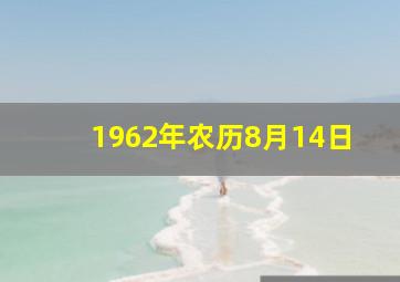 1962年农历8月14日,1962阴历7月15是什么星座