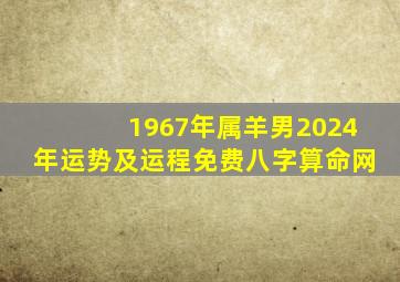 1967年属羊男2024年运势及运程免费八字算命网,1967年属羊2024年怎么样