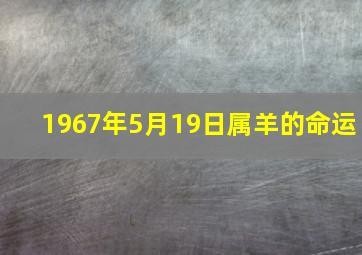 1967年5月19日属羊的命运,1967年属羊人的命运