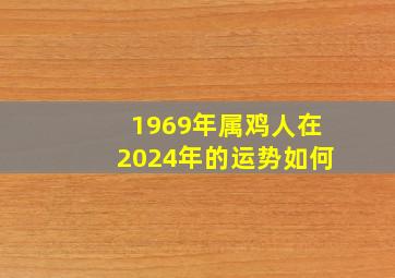 1969年属鸡人在2024年的运势如何,1969年属鸡人在2024年的全年运势