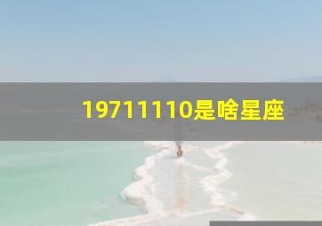 19711110是啥星座,属兔的什么星座