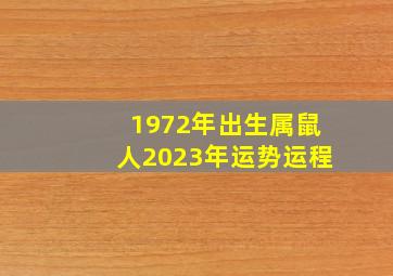 1972年出生属鼠人2023年运势运程,1972年属鼠人2023年全年运势