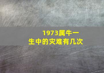 1973属牛一生中的灾难有几次,73年属牛一生三灾难什么运势不顺