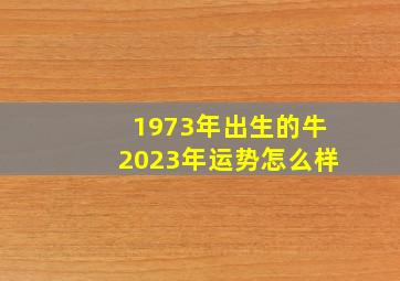 1973年出生的牛2023年运势怎么样,73年属牛女2023年的运势和婚姻