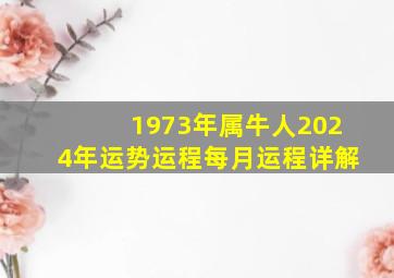 1973年属牛人2024年运势运程每月运程详解,1973年属牛人2024年运势运程每月运程