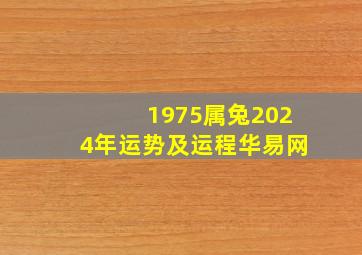 1975属兔2024年运势及运程华易网,1975属兔2024年47岁以后运气