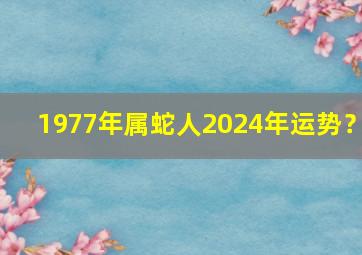 1977年属蛇人2024年运势？,1977年属蛇人2024年运势男性宋韶光