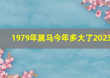 1979年属马今年多大了2023,1978年出生属马的人2023年多少岁