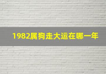 1982属狗走大运在哪一年,82年属狗二次婚姻在几岁