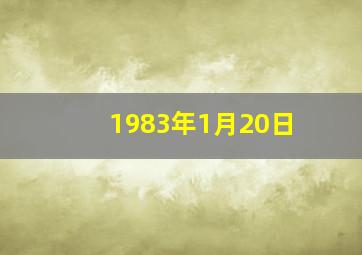 1983年1月20日