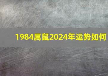 1984属鼠2024年运势如何,1984年属鼠202年运势