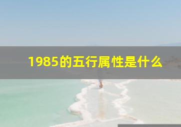 1985的五行属性是什么