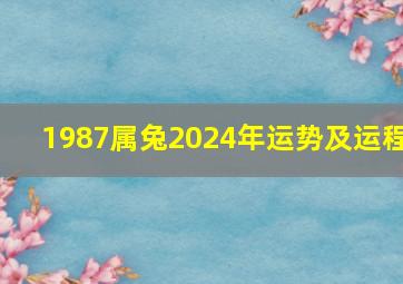 1987属兔2024年运势及运程,87年兔2024年运势及运程