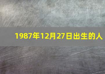 1987年12月27日出生的人,1987年12月27日出生的人2024年命运