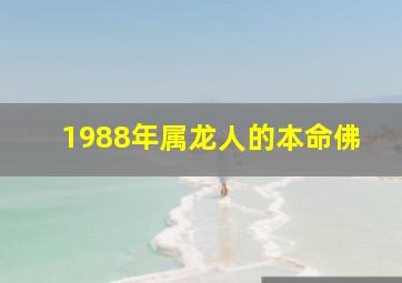 1988年属龙人的本命佛,1988年属龙的本命年