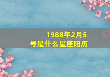 1988年2月5号是什么星座阳历,1988年2月5号是属什么的