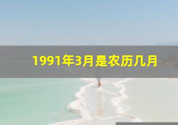 1991年3月是农历几月,1991年3月农历阳历表