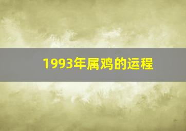 1993年属鸡的运程,1993年属鸡的运势